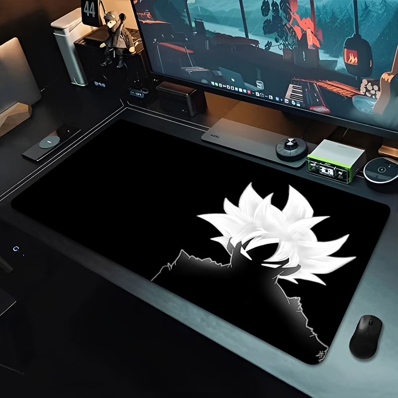 Pc Gaming Keyboard And Mouse - แผ่นรองเมาส์อนิเมะ DBZ สีดำ ลายดราก้อนบอล ขนาดใหญ่ สำหรับคอมพิวเตอร์