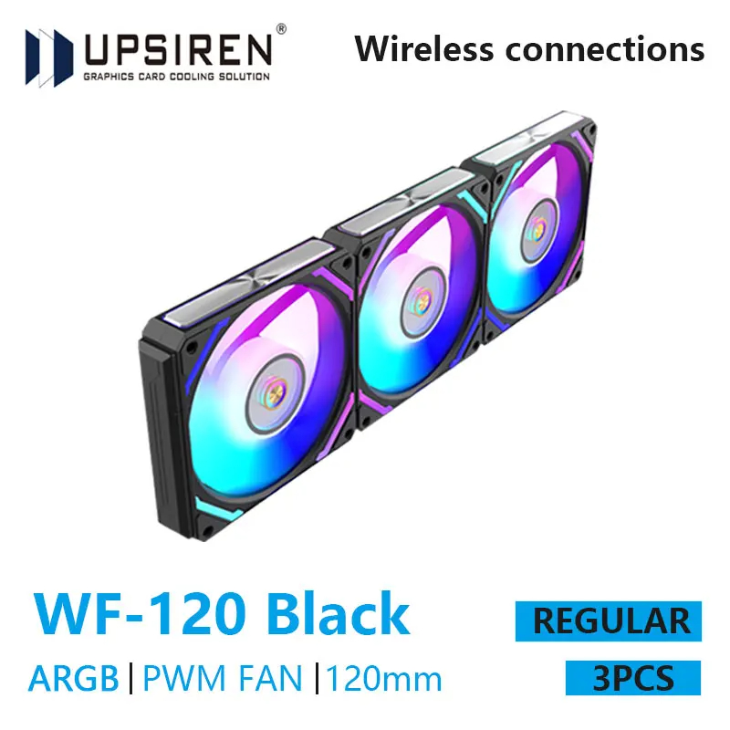 Argb Case Fan - Upsiren WF-120 armb PWM 3ชิ้นแชสซี fanARGB120mm/4PIN