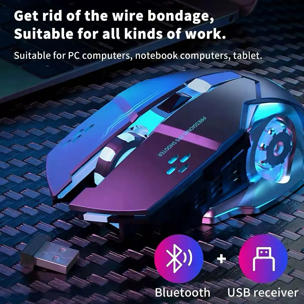 ไฟ RGB เมาส์สำหรับเล่นเกมไร้สา - Pc Gaming X3D บทวิจารณ์และราคา