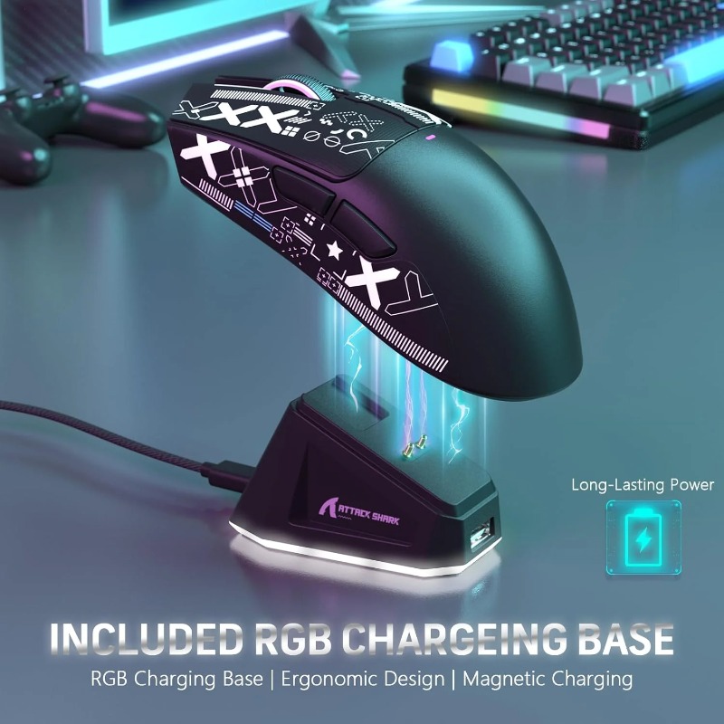 เมาส์เกมมิ่งไร้สาย ATTACK SHAR - Pc Gaming X3D บทวิจารณ์และราคา