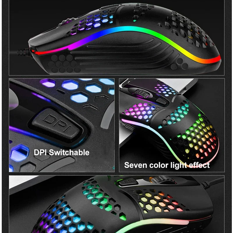 เมาส์เกมมิ่งแบบมีสาย Honeycomb - Pc Gaming X3D บทวิจารณ์และราคา