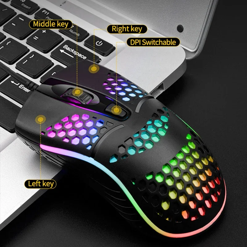 เมาส์เกมมิ่งแบบมีสาย Honeycomb - Pc Gaming X3D บทวิจารณ์และราคา