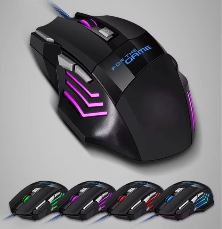 เมาส์เกมมิ่งแบบมีสายพร้อมไฟ RG - Pc Gaming X3D บทวิจารณ์และราคา