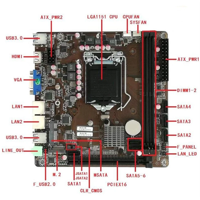 B365 มินิ-ITX เมนบอร์ด LGA 115 - Pc Gaming Core I7 บทวิจารณ์และราคา